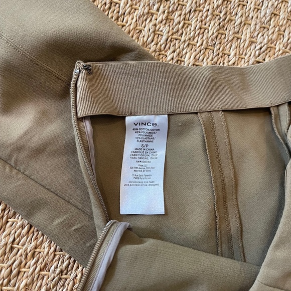 NWOT VINCE Side Zip Khaki Pants Size Small - Picture 8 of 15